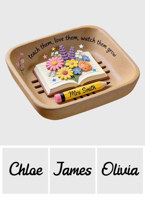 Teacher Gifts Boho Kraft - Personalized Teacher Catch-All Tray