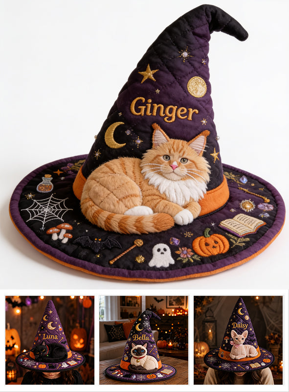 Little Magic - Personalized Witch Quilt Witch Hat