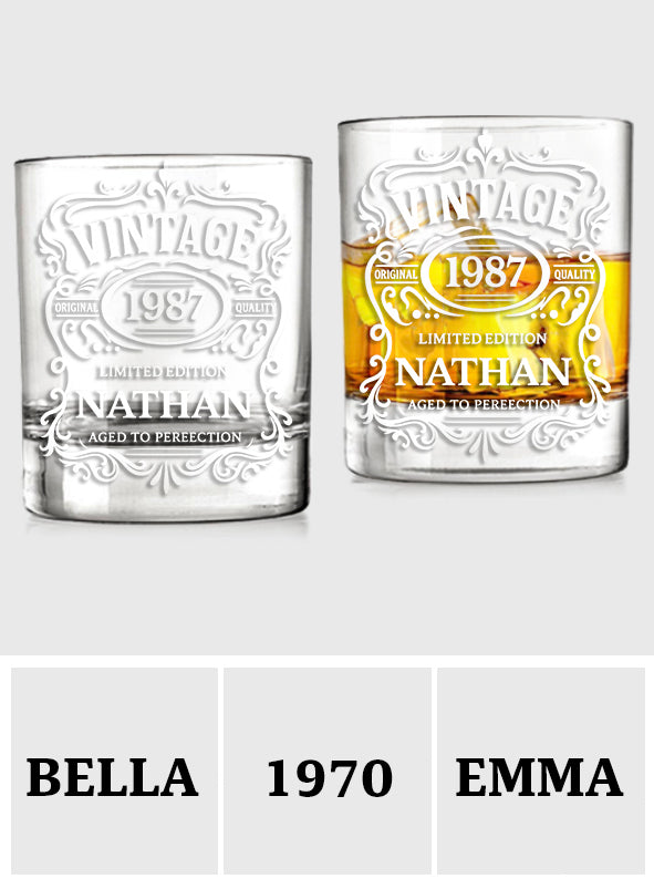 Happy Birthday - Personalized Birthday Whiskey Glass