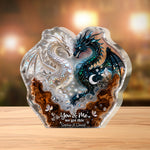 You & Me We Got This - Personalized Dragon Custom Shaped Acrylic Plaque