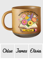 Teacher Gifts Boho Kraft - Personalized Teacher Printed Pottery Mug