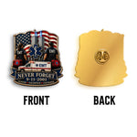 EMT Never Forget 9/11 - EMT 3D Embossed Enamel Pin