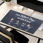 Reasons You Have To Work - Personalized Father Mouse Pad