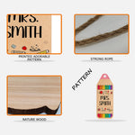 Pencil Crayon Teacher Door Hanger - Personalized Teacher Custom Shaped Wood Sign