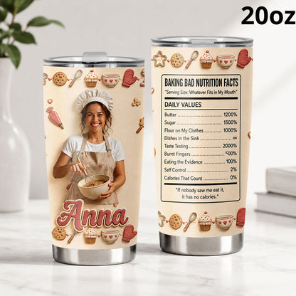 Baking Nutritions - Personalized Baking Tumbler