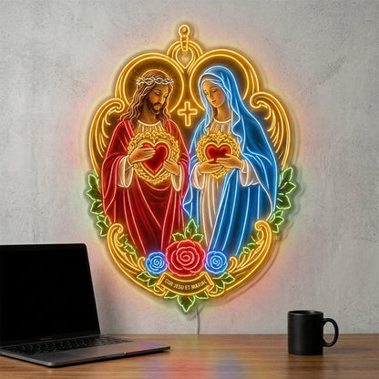 Bless This Home - Personalized Christian Neon LED Light Sign