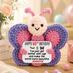 Happy Birthday - Personalized Birthday Premium Faux Fur Pillow