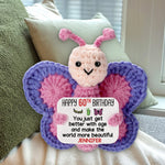 Happy Birthday - Personalized Birthday Premium Faux Fur Pillow