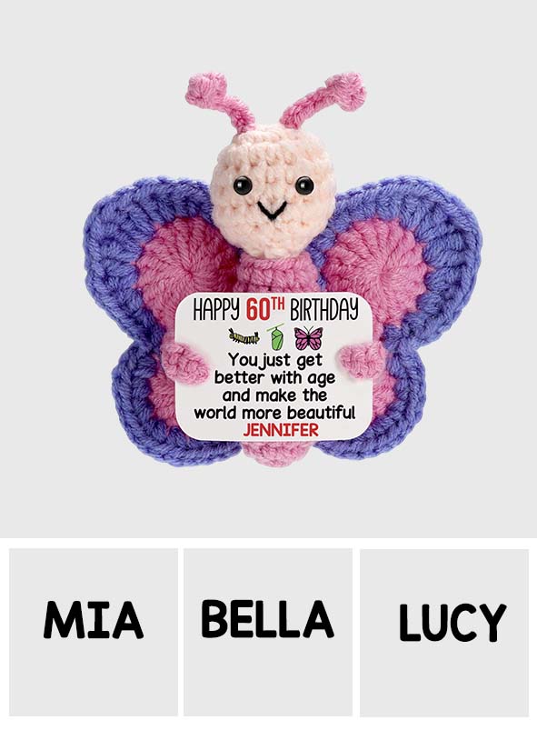Happy Birthday - Personalized Birthday Premium Faux Fur Pillow