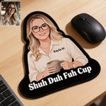 I Hate People - Personalized Colleague Mouse Pad Custom Shape