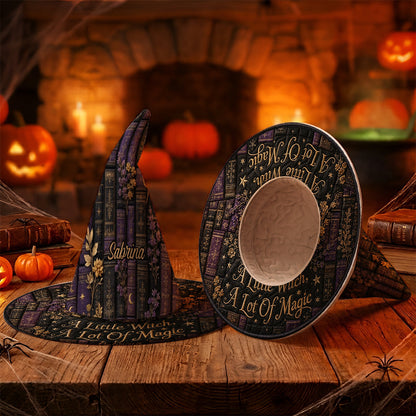 A Little Witch, A Lot Of Magic - Personalized Witch Quilt Witch Hat