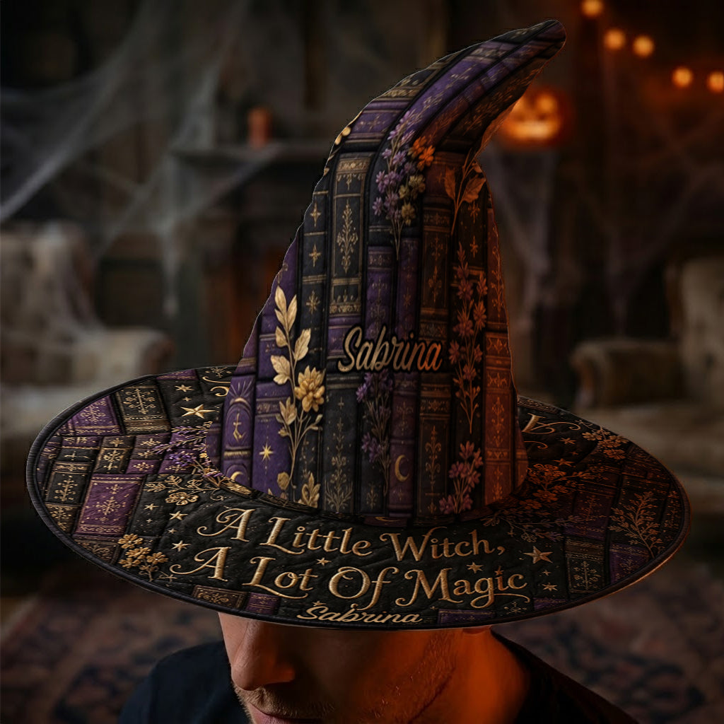 A Little Witch, A Lot Of Magic - Personalized Witch Quilt Witch Hat