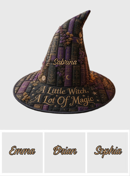 A Little Witch, A Lot Of Magic - Personalized Witch Quilt Witch Hat