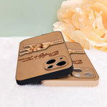 Daddy's Team - Personalized Father 3D Embossed Leather Phone Case