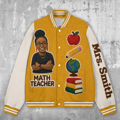 Any Photo Teacher Life - Personalized Teacher Varsity Jacket