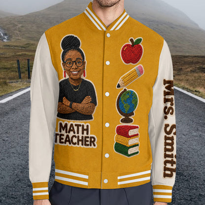Any Photo Teacher Life - Personalized Teacher Varsity Jacket