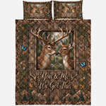 You & Me We Got This - Personalized Hunting Quilt Set
