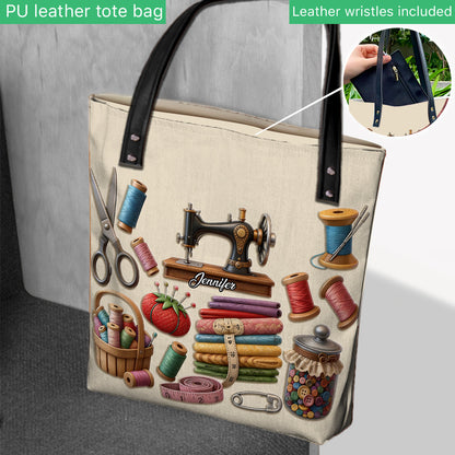 Love Sewing - Personalized Sewing Tote Bag