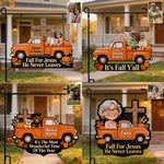 Happy Fall Y'all - Personalized Christian Wood Sign With Stake