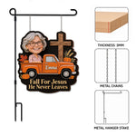 Happy Fall Y'all - Personalized Christian Wood Sign With Stake