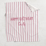 Happy Birthday - Personalized Birthday Blanket
