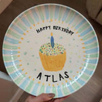 Happy Birthday - Personalized Birthday Ceramic Round Plate