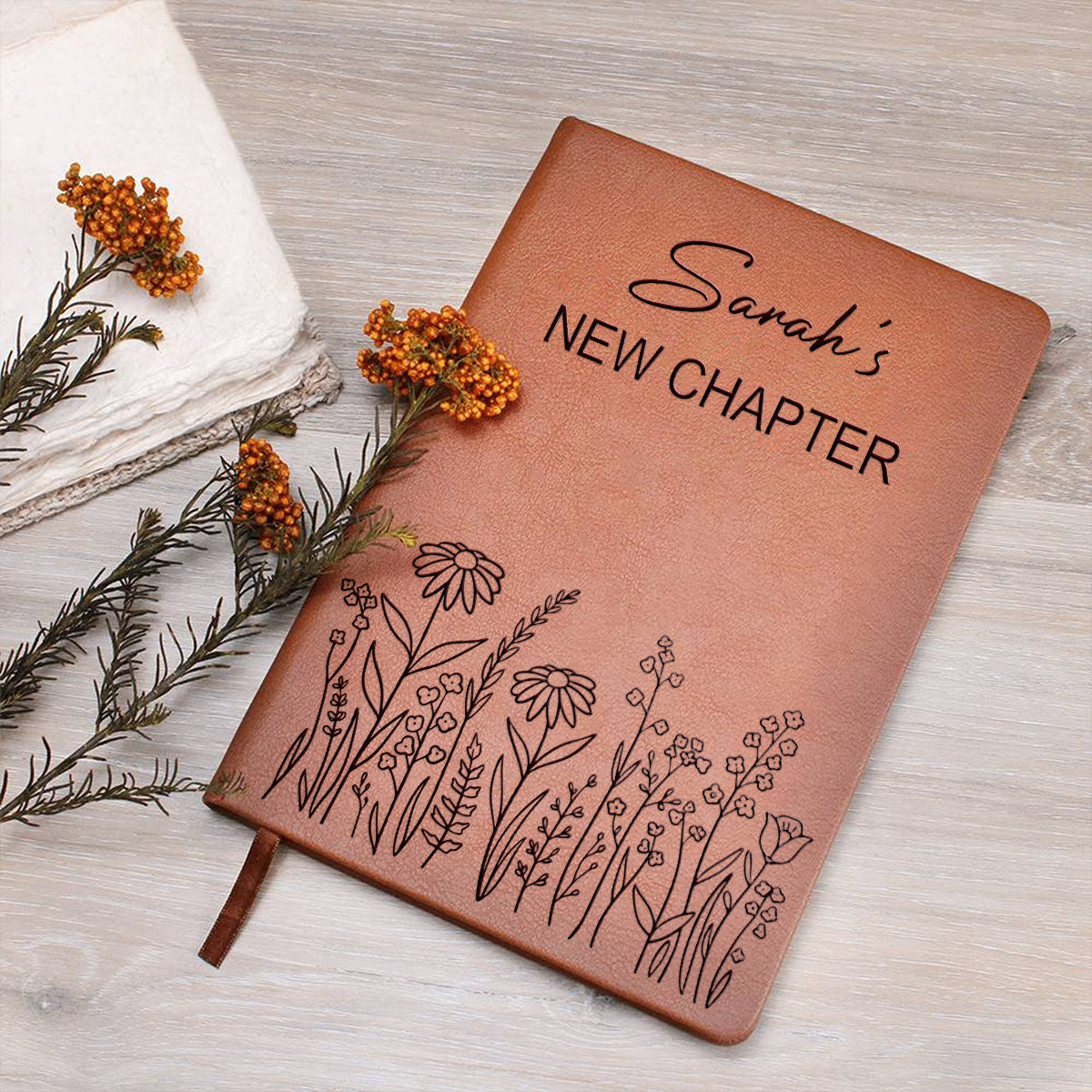 Birthday Gift - Personalized Birthday Leather Journal