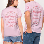 Breast Cancer Awareness, B*tches Get Stitches - Personalized Breast Cancer Awareness Fully Printed V-Neck T-Shirt