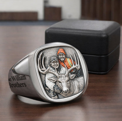 Born To Hunt - Personalized Hunting Signet Ring