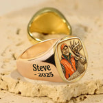 Born To Hunt - Personalized Hunting Signet Ring
