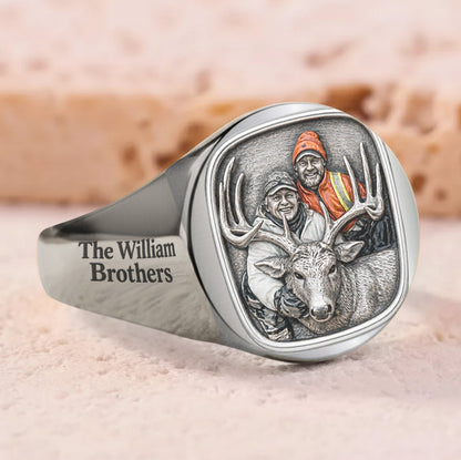 Born To Hunt - Personalized Hunting Signet Ring