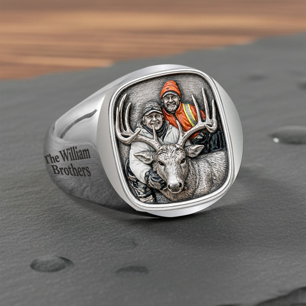 Born To Hunt - Personalized Hunting Signet Ring