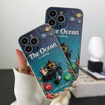 Tropical Sea Life - Personalized Scuba Diving 3D Embossed Leather Phone Case