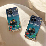 Tropical Sea Life - Personalized Scuba Diving 3D Embossed Leather Phone Case