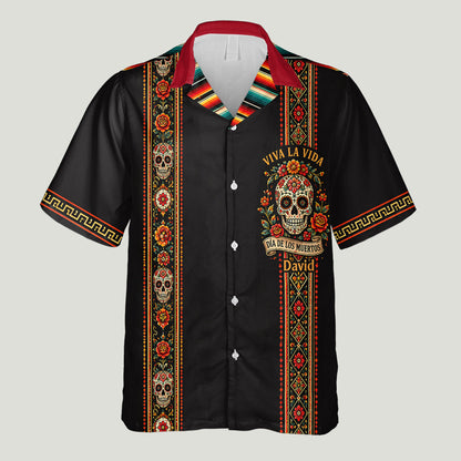 Dia De Los Muertos - Personalized Mexico Hawaiian Shirt