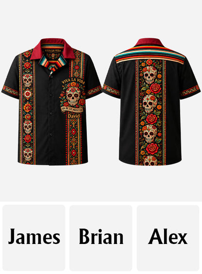 Dia De Los Muertos - Personalized Mexico Hawaiian Shirt