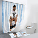 Best Time Of Day - Personalized Father Bathroom Curtain & Mats Set