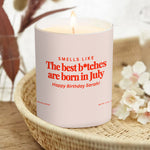 Funny Birthday Gift - Personalized Birthday Candle With Wooden Lid
