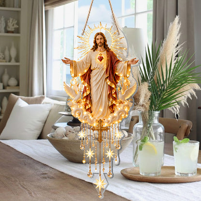 Light Of Faith - Personalized Christian LED Light Acrylic Sign