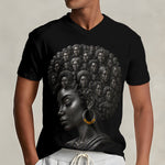 The Women Of Our Culture - Personalized African American Fully Printed V-Neck T-Shirt