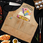 Teacher Gifts Boho Kraft - Personalized Teacher Apron With Pockets