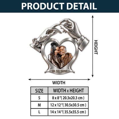 You & Me Forever Love - Personalized Couple 3D Printed Cut Metal Sign