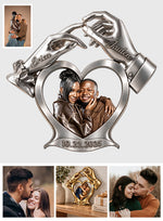 You & Me Forever Love - Personalized Couple 3D Printed Cut Metal Sign