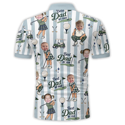 Best Dad By Par - Personalized Golf Polo Shirt