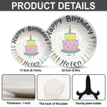 Birthday Gift - Personalized Birthday Ceramic Round Plate