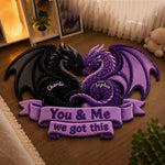 You & Me We Got This - Personalized Dragon Non-Slip Tufted Rug