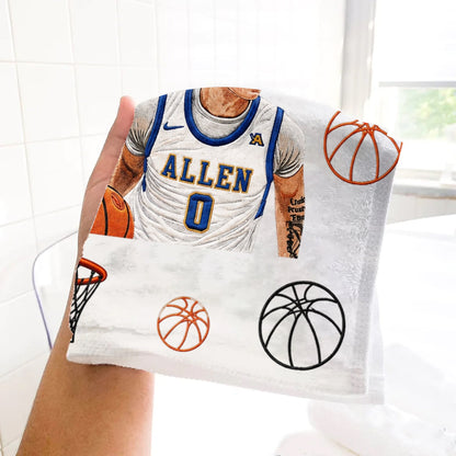 Any Photo Unique Sport Towel - Personalized Basketball Towel