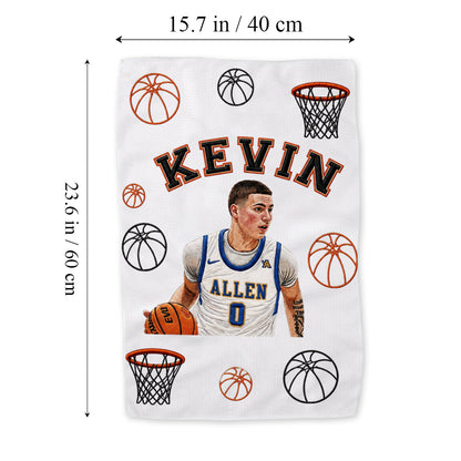 Any Photo Unique Sport Towel - Personalized Basketball Towel