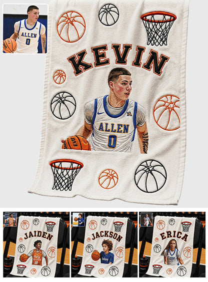 Any Photo Unique Sport Towel - Personalized Basketball Towel