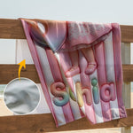 Kids Summer Letter - Personalized Kid Quick-dry Beach Towel/ Bath Towel